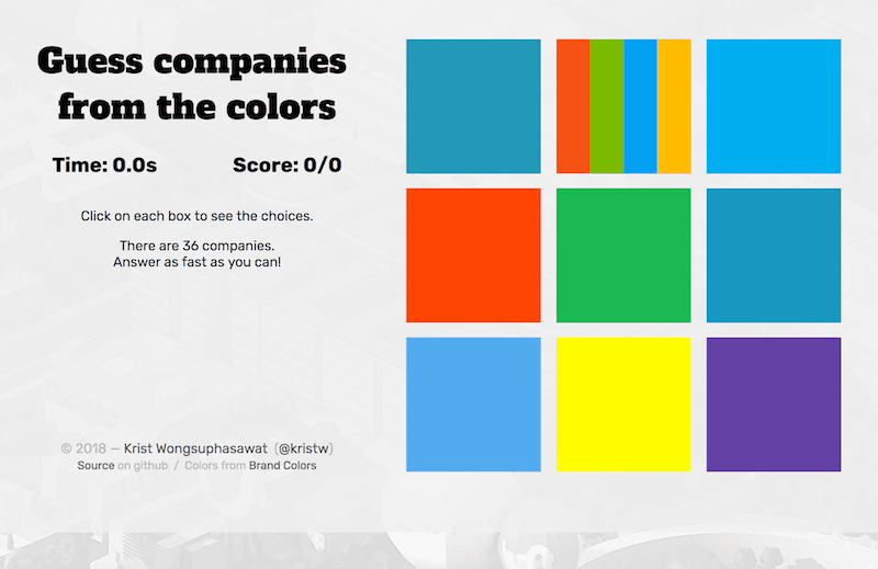 A simple game to demonstrate the values of user interaction logs.