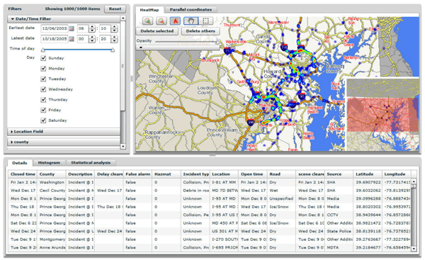 Exploring Clusters in Geospatial Datasets